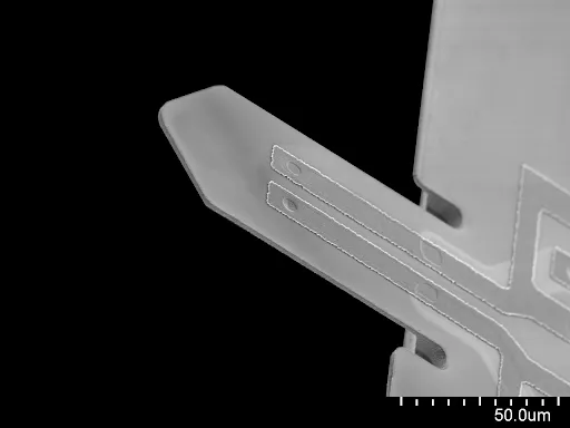 Sample-facing side of a PRS-L100 cantilever